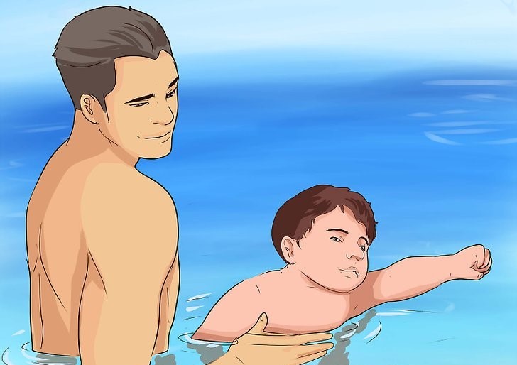 آموزش شنا به بچه های زیر 2 سال