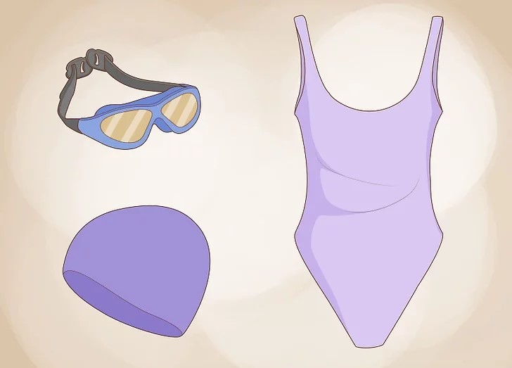با لوازم اساسی شنا از جمله لباس شنا و عینک مخصوص شنا شروع کنید