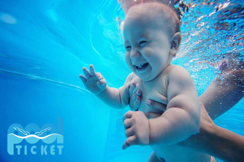 Baby swimming